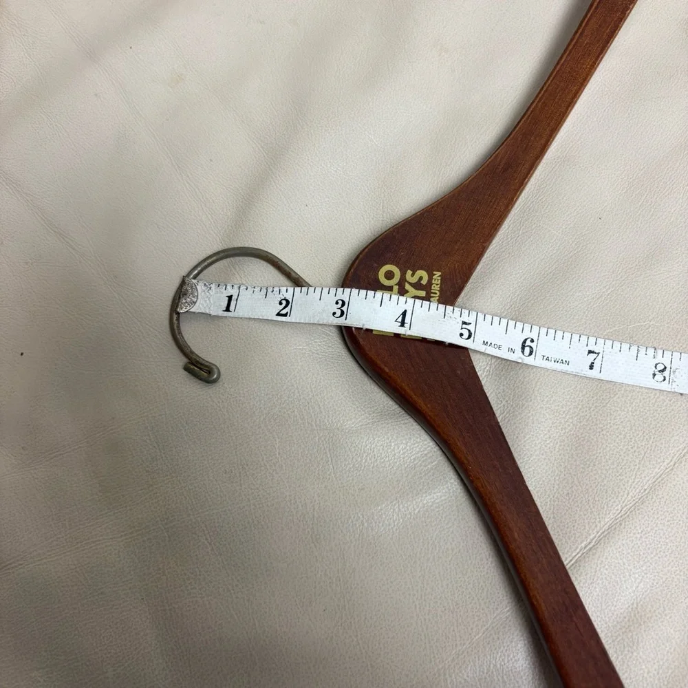 VINATGE Ralph Lauren POLO BOYS Brown Wooden Hanger